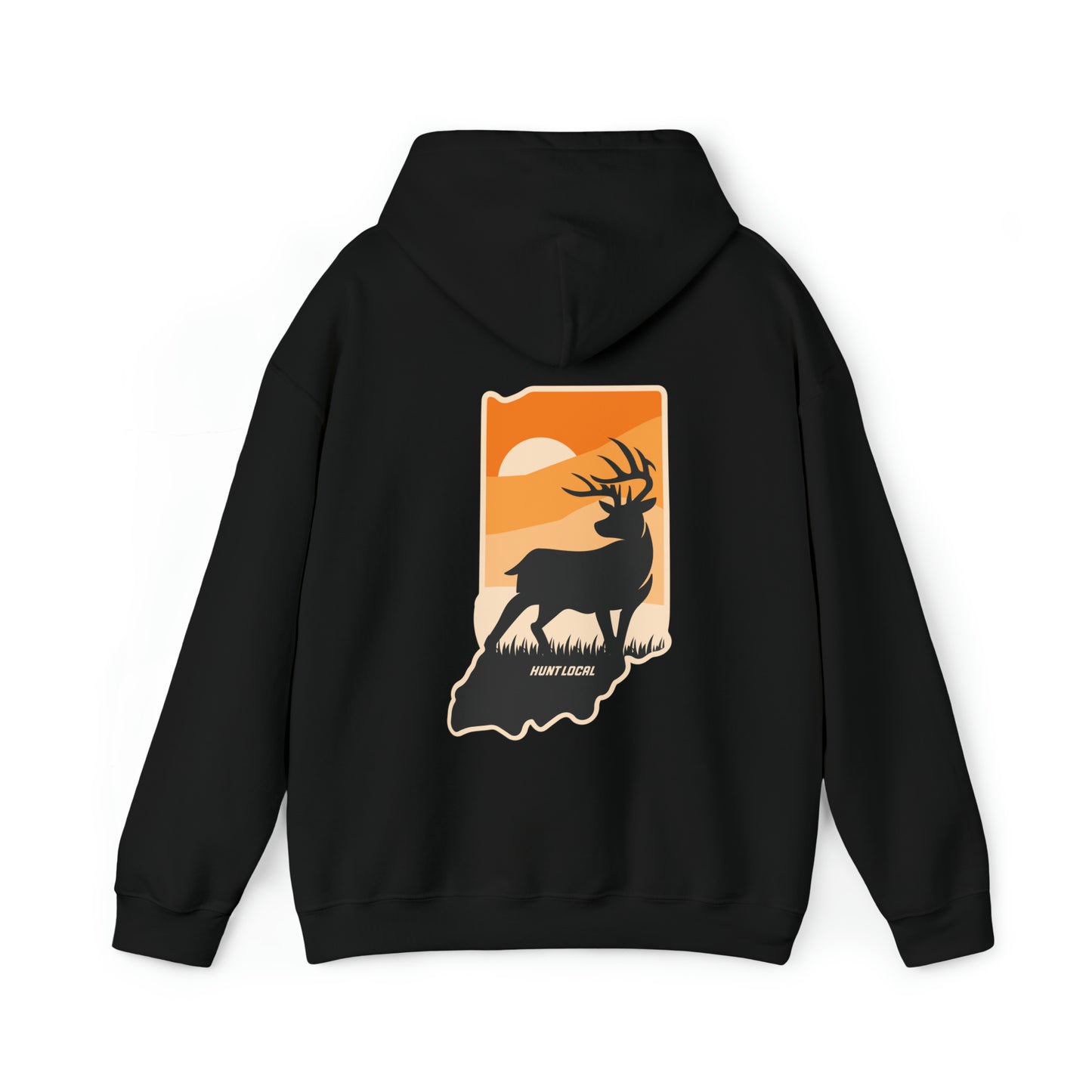 Indiana - Sunset Buck Hoodie (back)