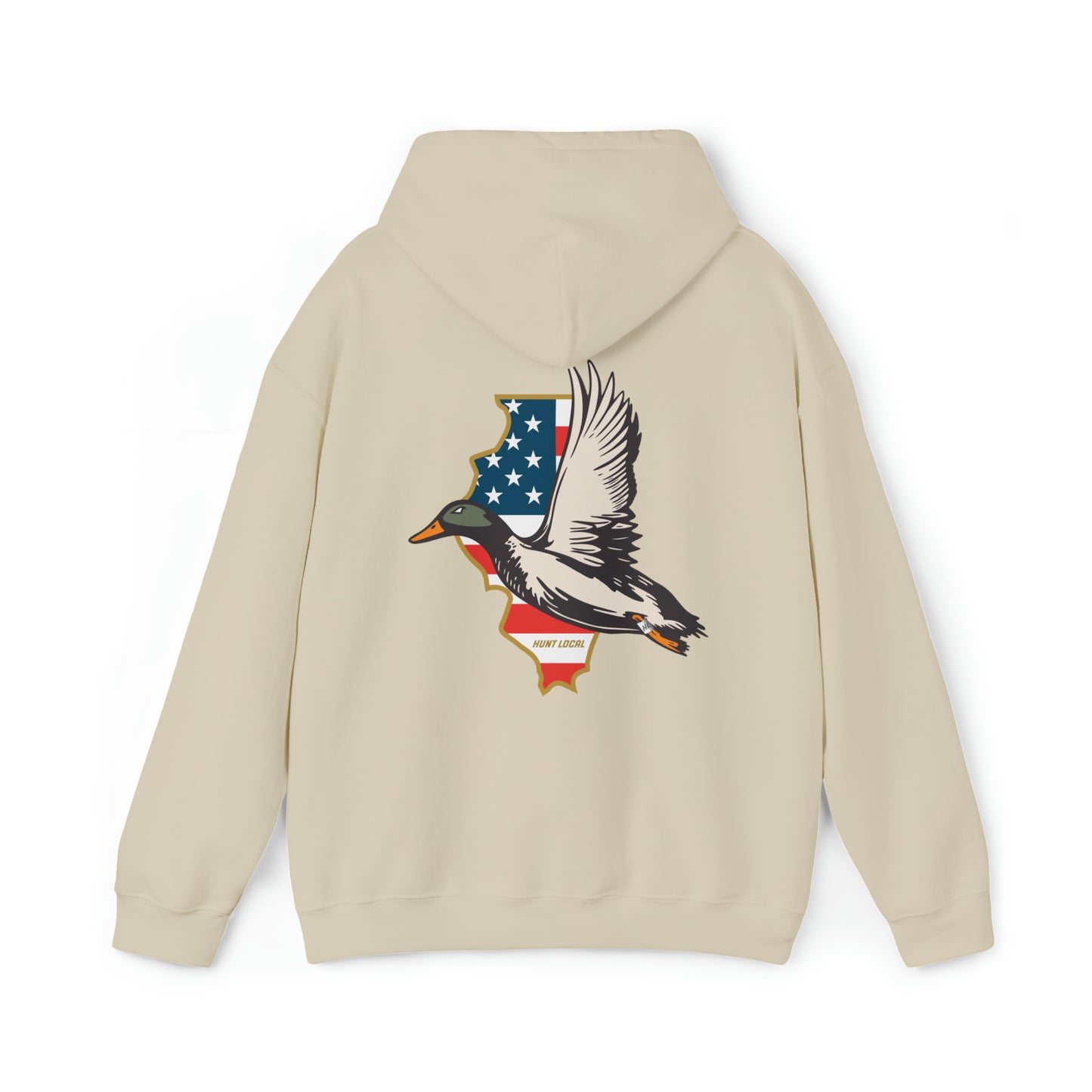 Illinois - USA Waterfowl Hoodie (back)