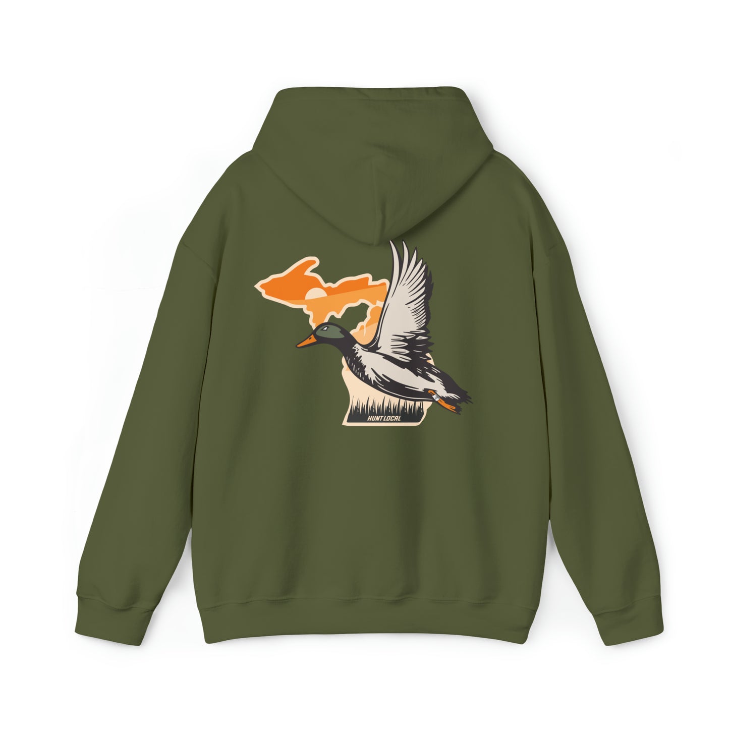 Michigan - Sunset Waterfowl Hoodie (back)