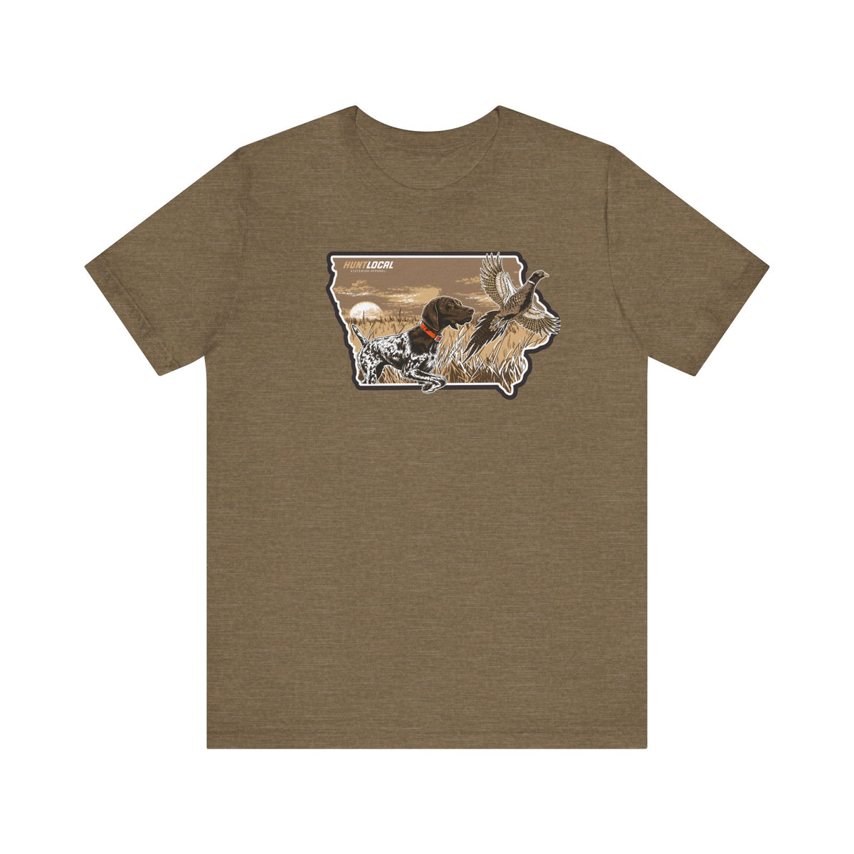 Iowa - Upland Bird Dog Tee (front)