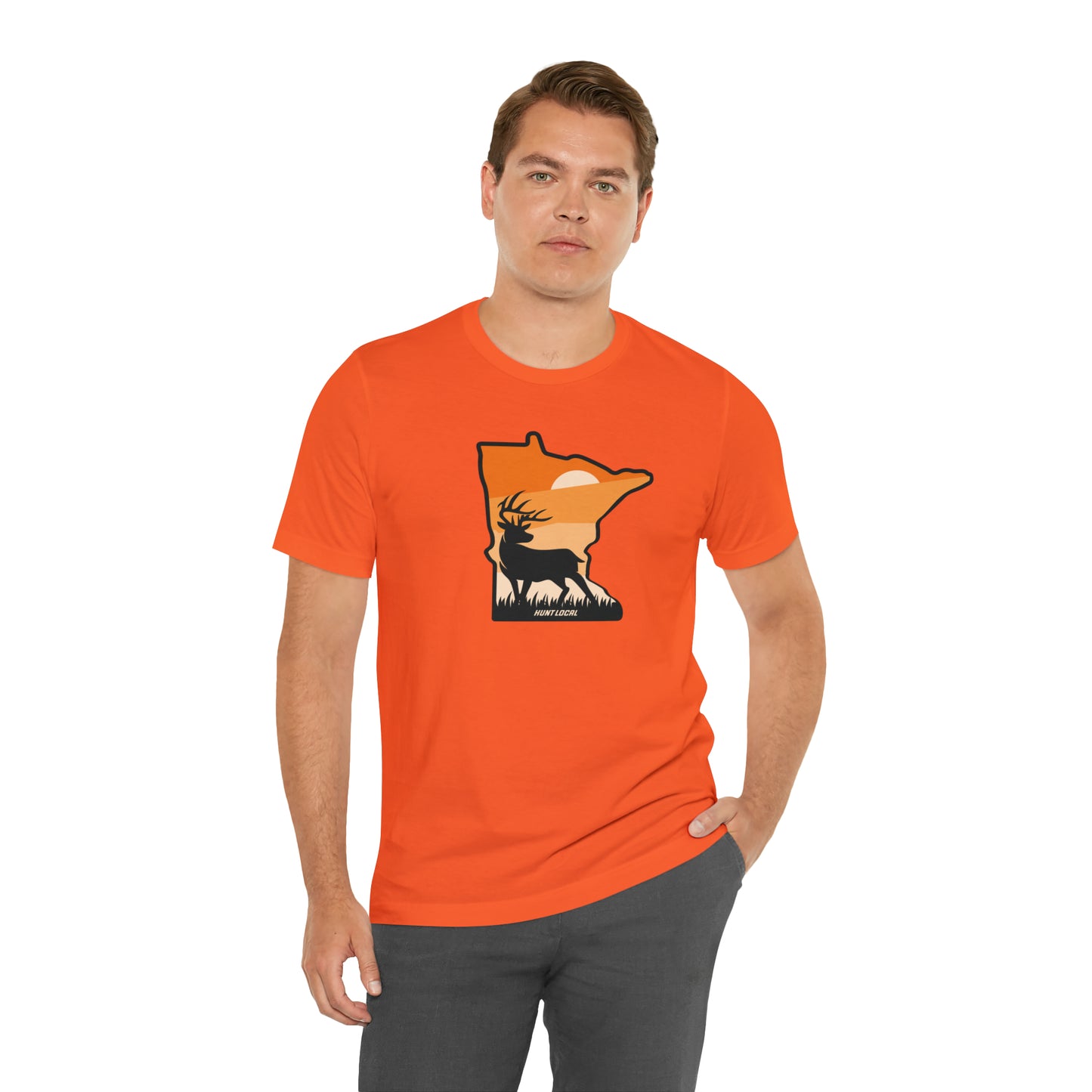 Minnesota - Sunset Buck Front Tee