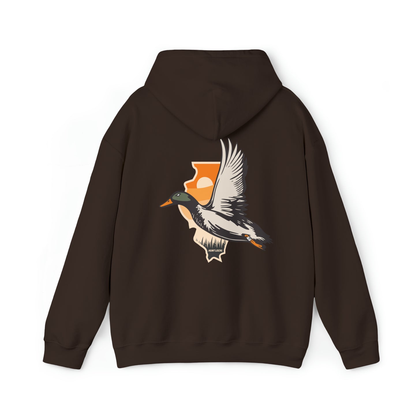 Illinois - Sunset Waterfowl Hoodie (back)