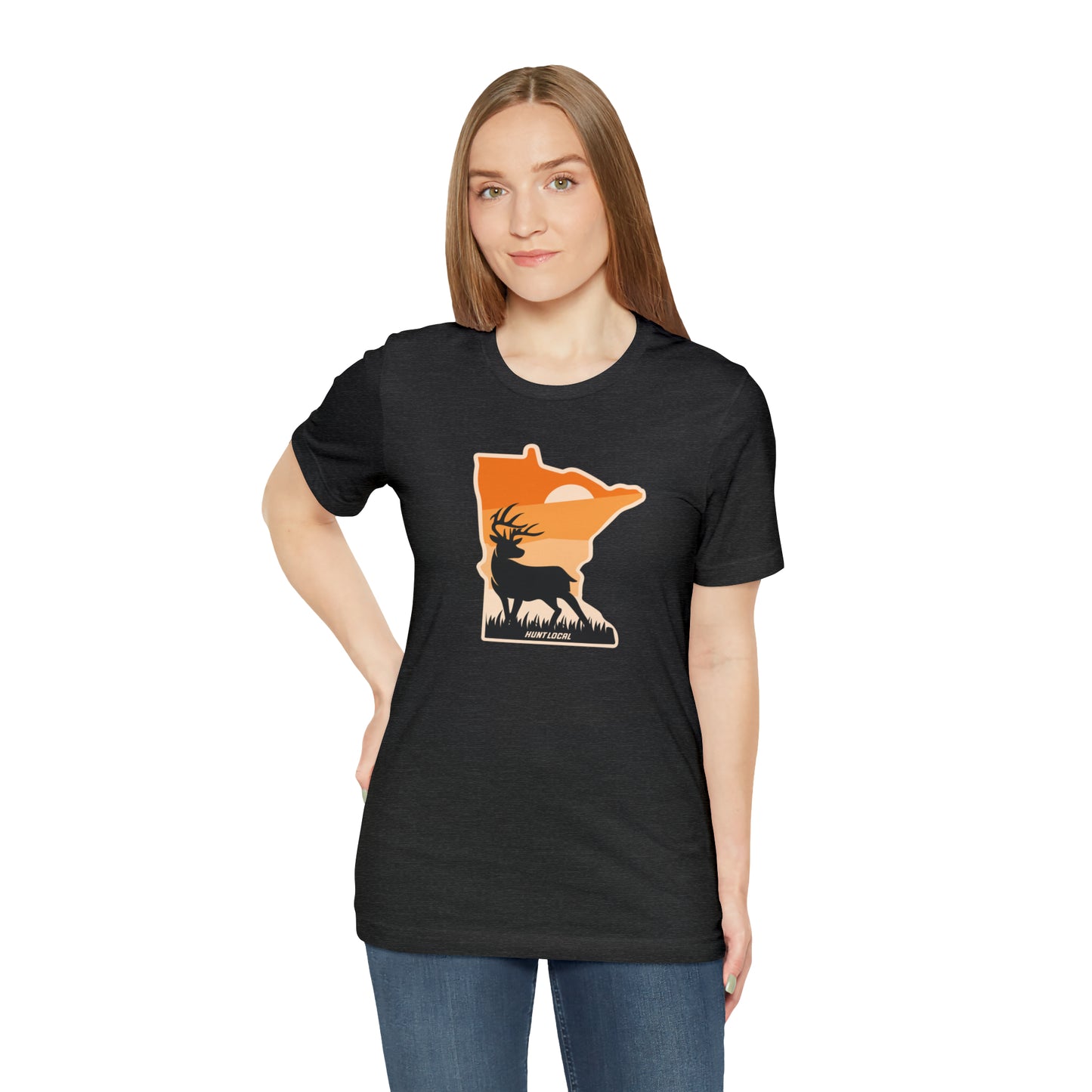 Minnesota - Sunset Buck Front Tee