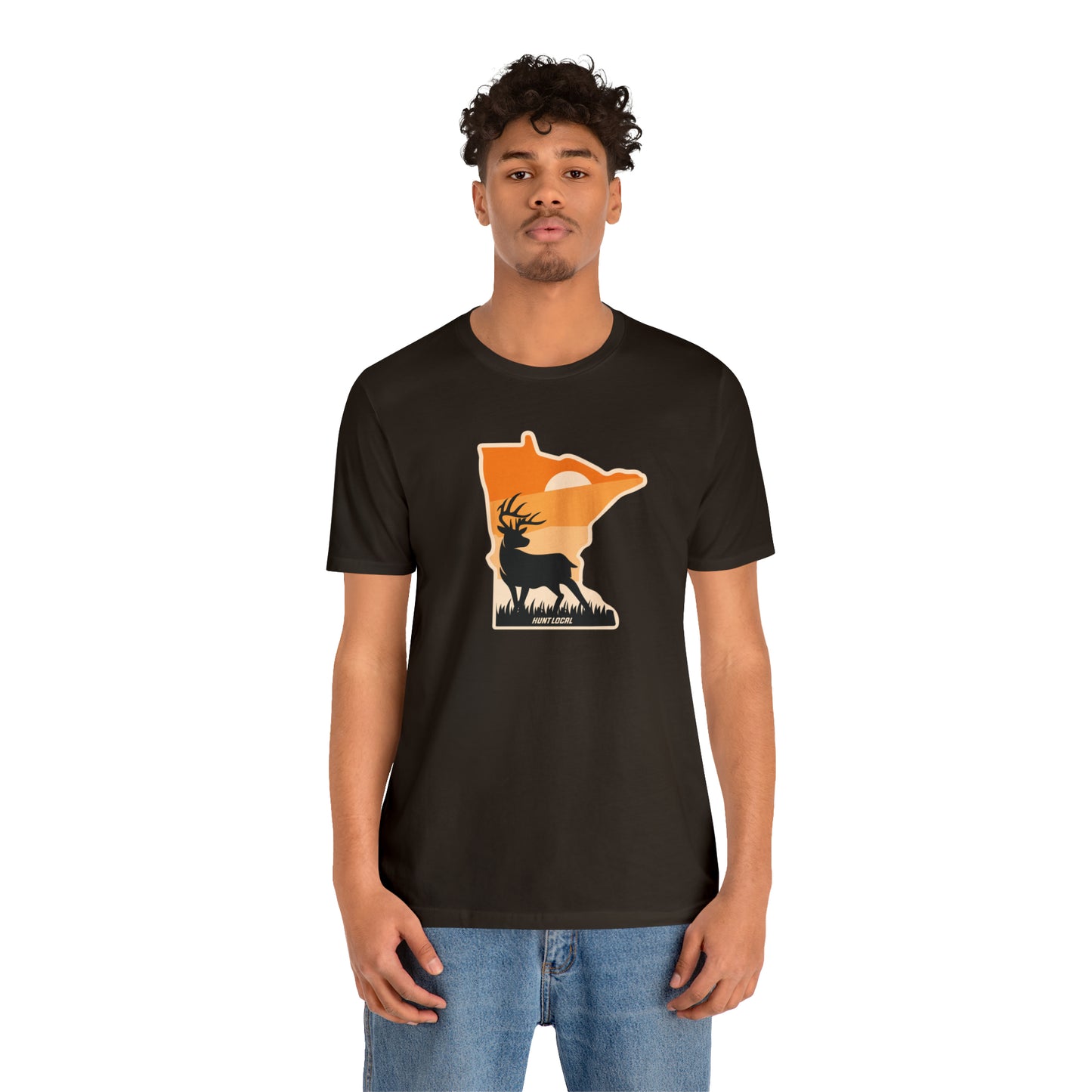 Minnesota - Sunset Buck Front Tee