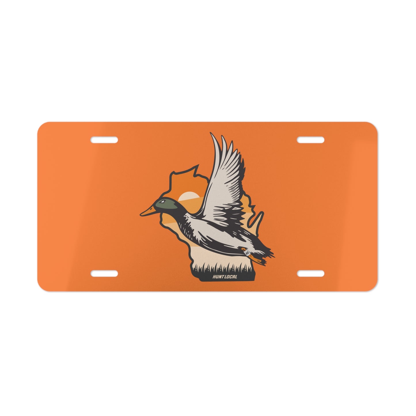 Wisconsin - Waterfowl License Plate (orange)