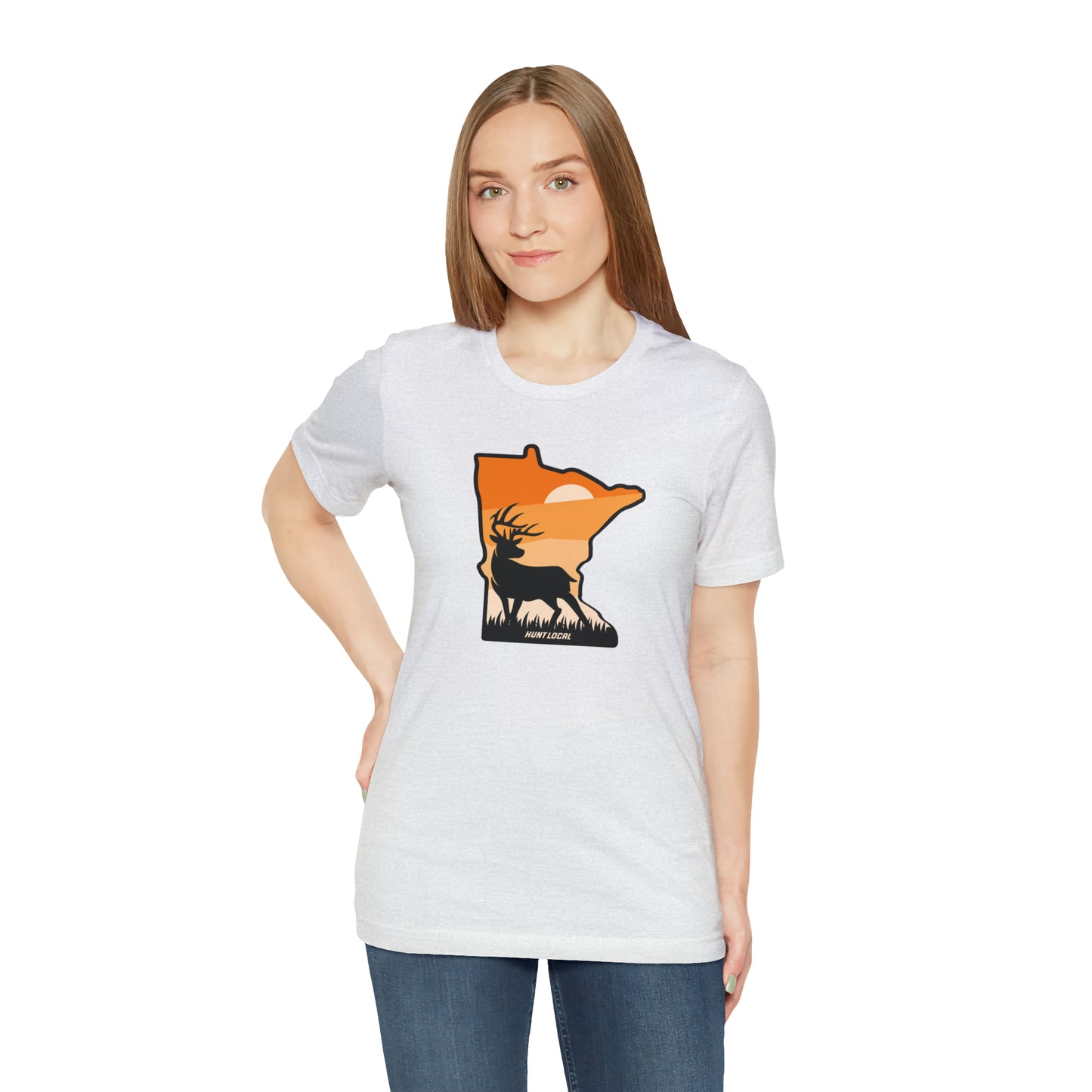 Minnesota - Sunset Buck Front Tee