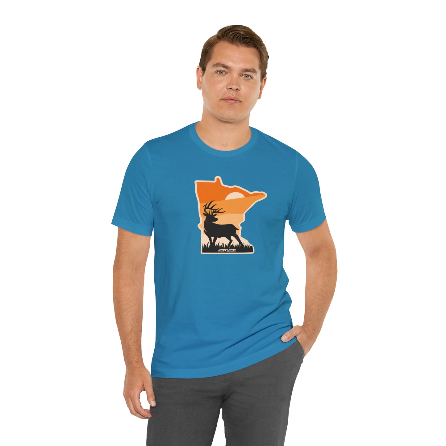 Minnesota - Sunset Buck Front Tee