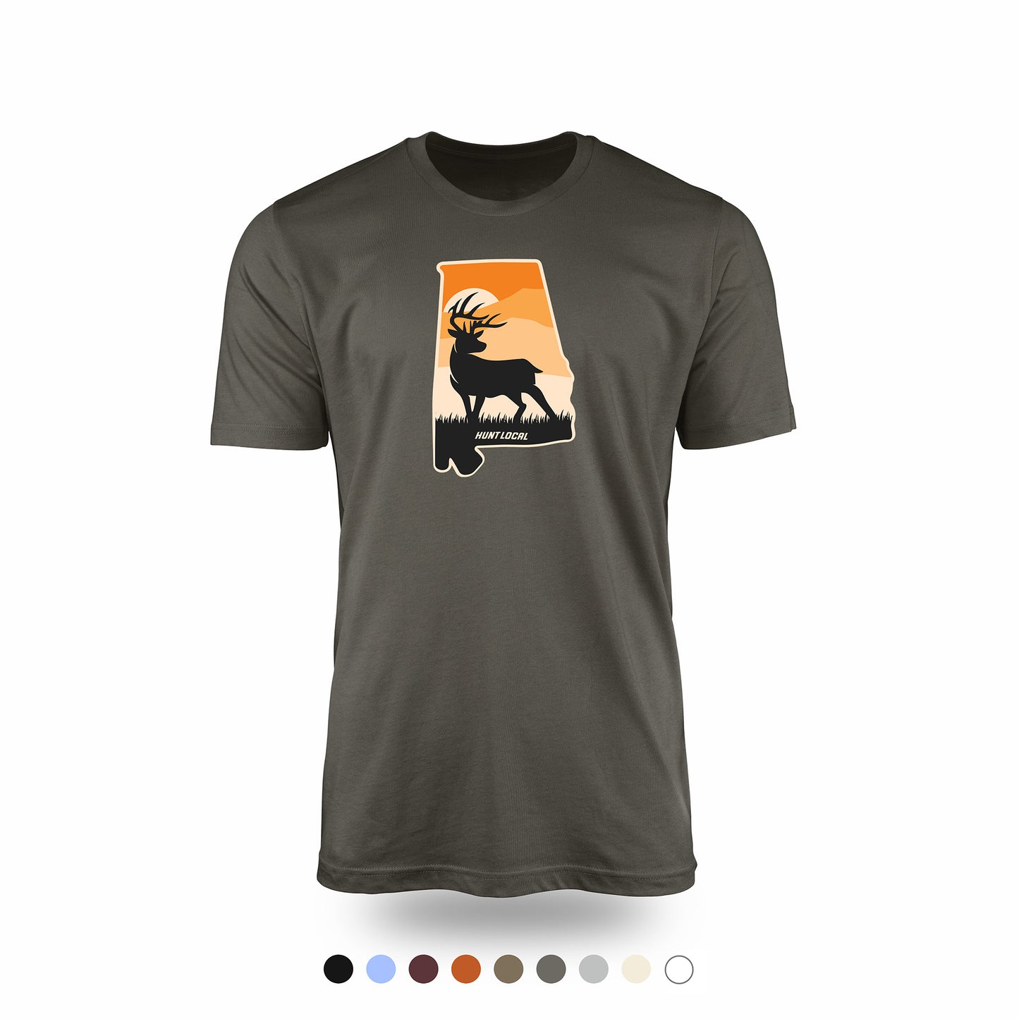 Alabama - Sunset Buck Front Tee