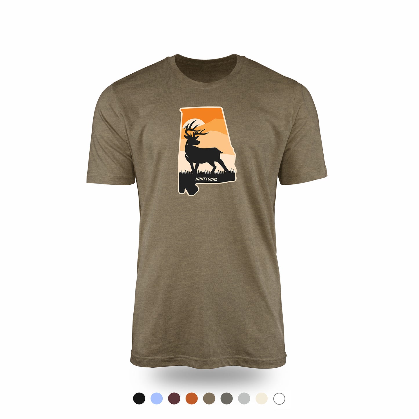 Alabama - Sunset Buck Front Tee