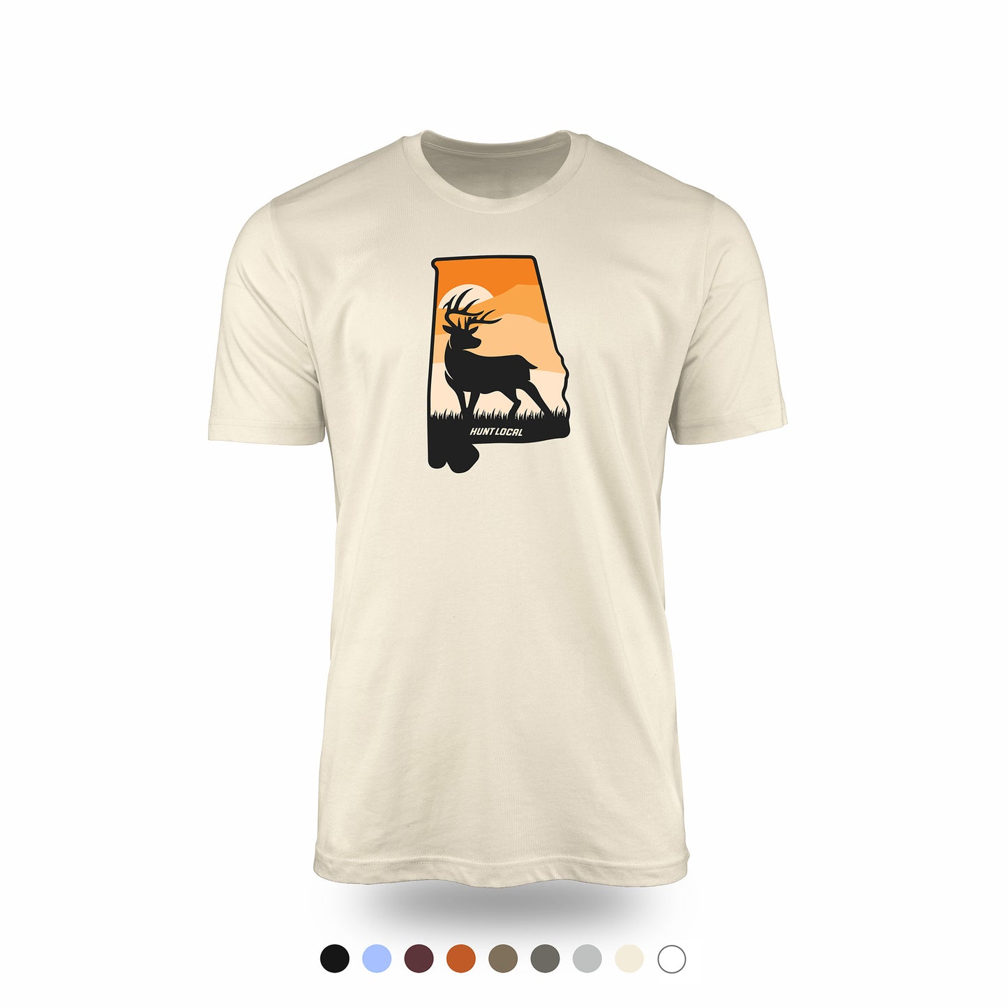 Alabama - Sunset Buck Front Tee