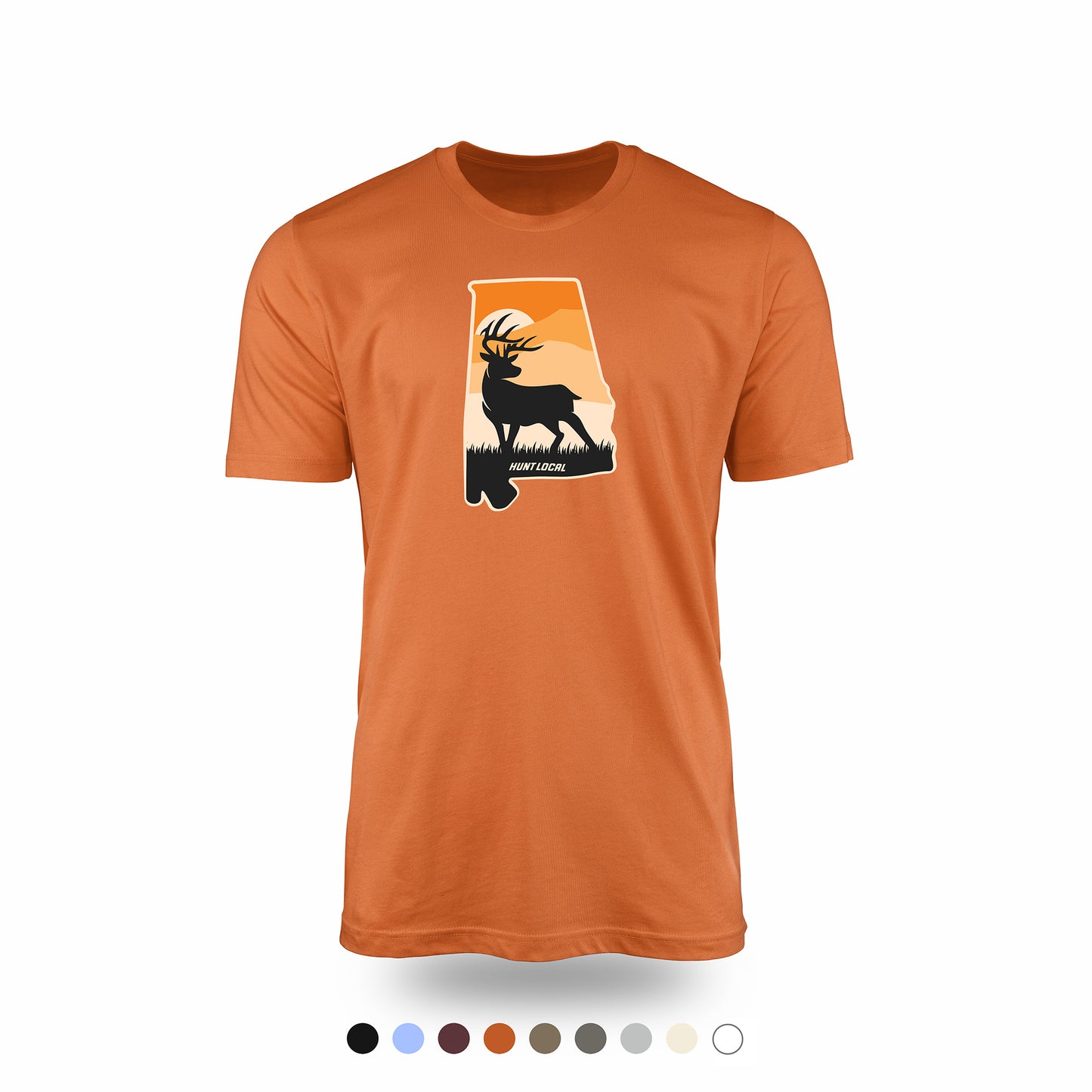 Alabama - Sunset Buck Front Tee