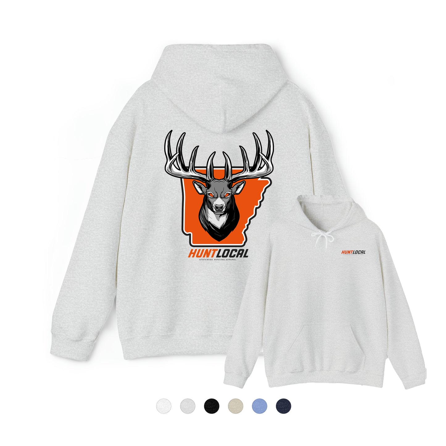 Arkansas - Alpha Buck Hoodie (back)