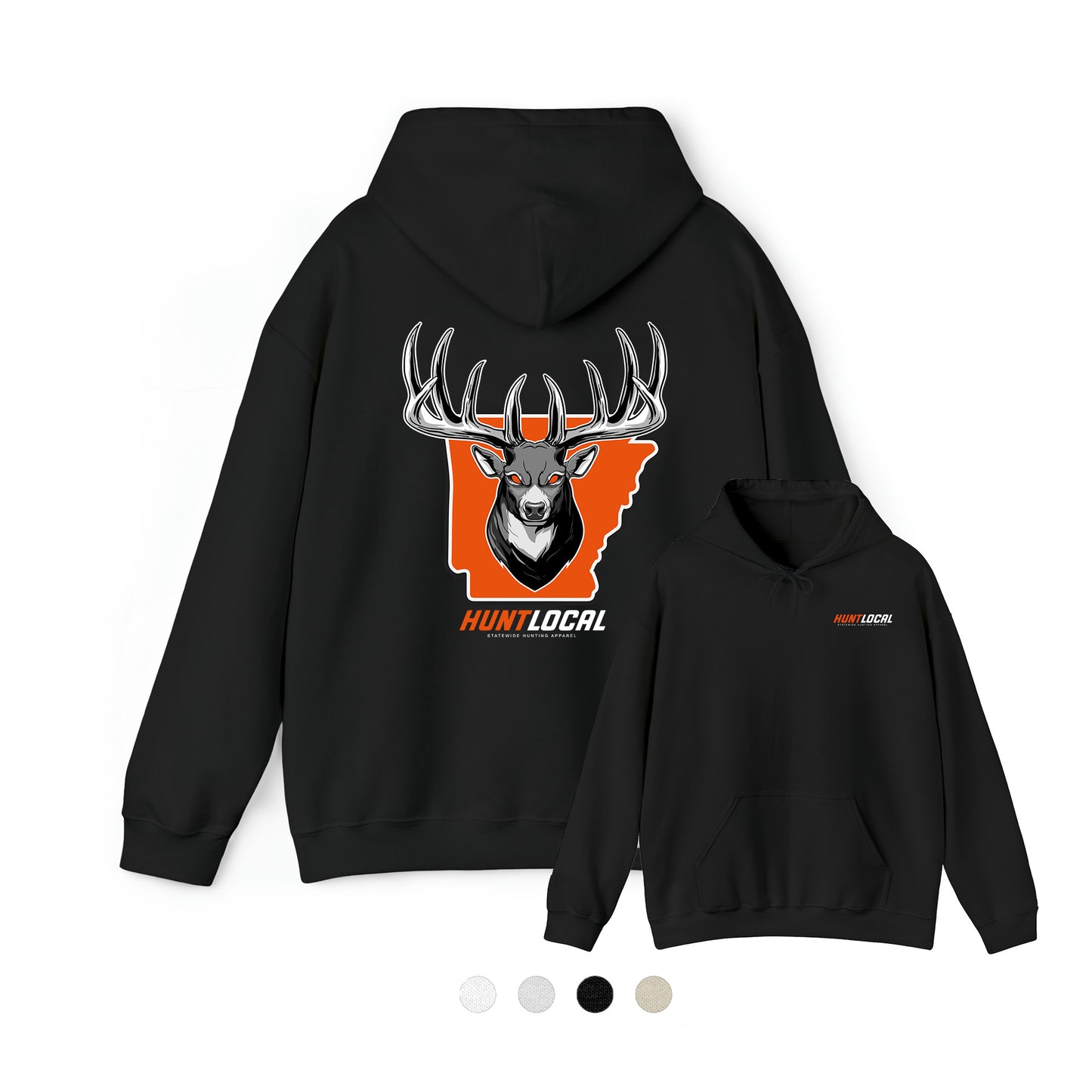 Arkansas - Alpha Buck Hoodie (back)