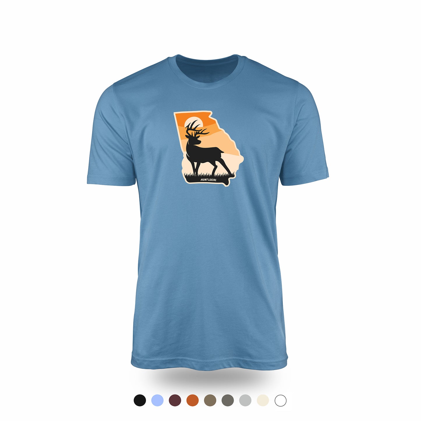 Georgia - Sunset Buck Front Tee