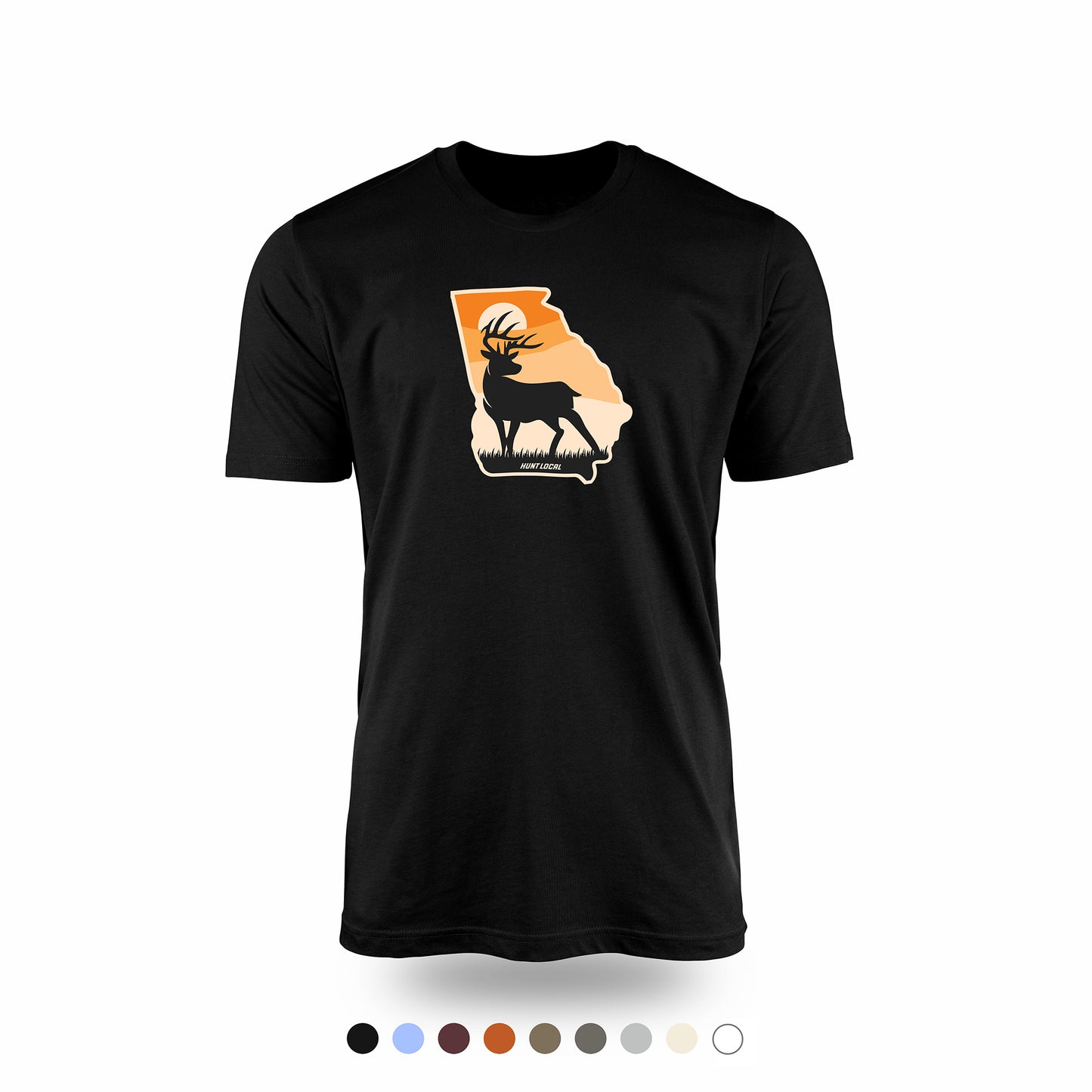 Georgia - Sunset Buck Front Tee