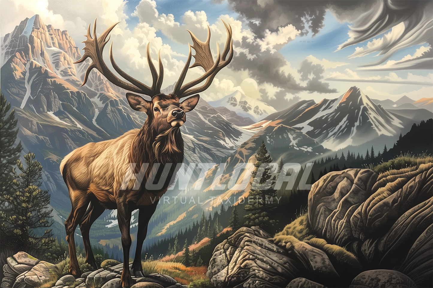 SCENE 105 - Custom Elk Art