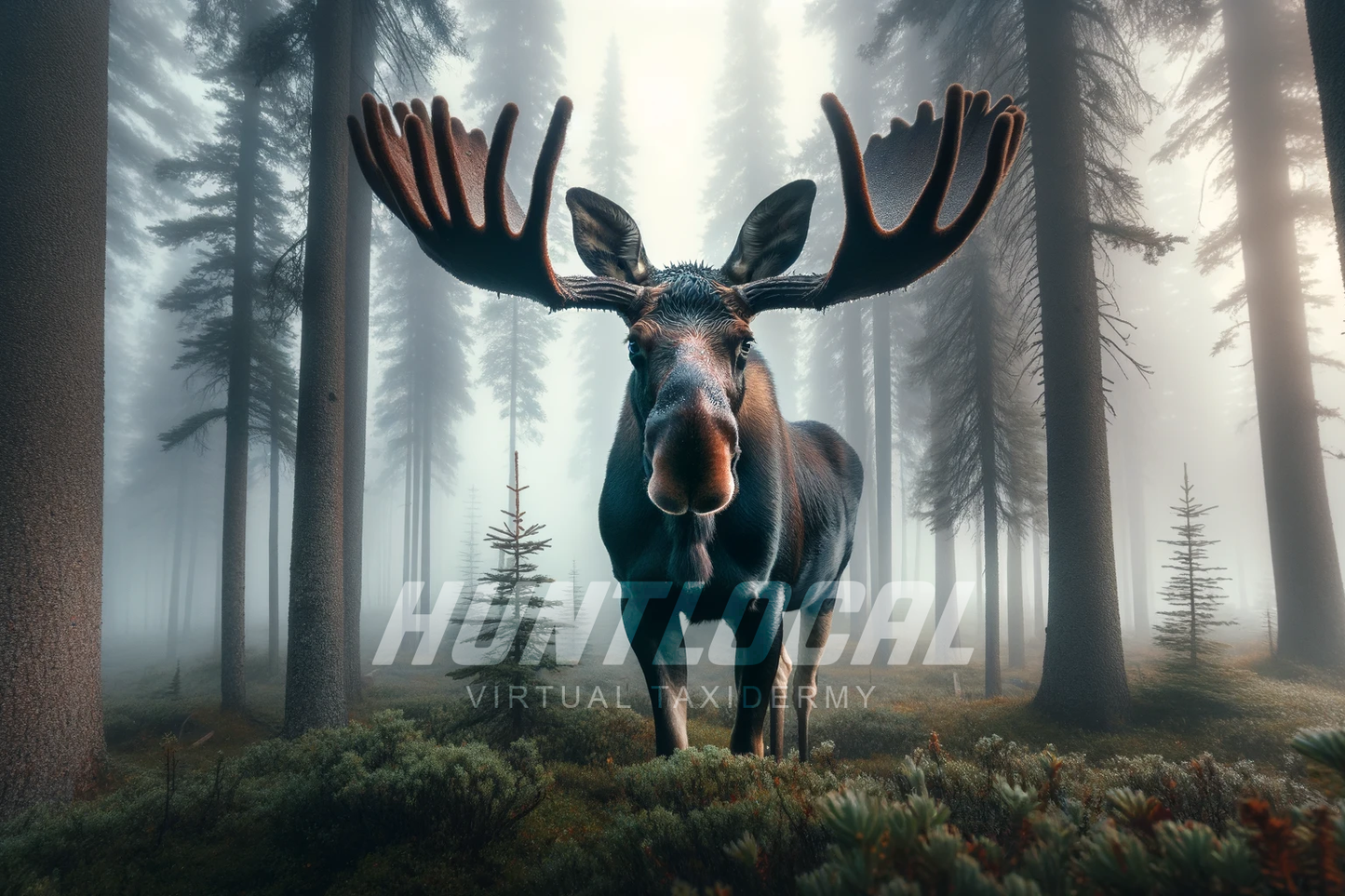 SCENE 141 - Moose Foggy Woods