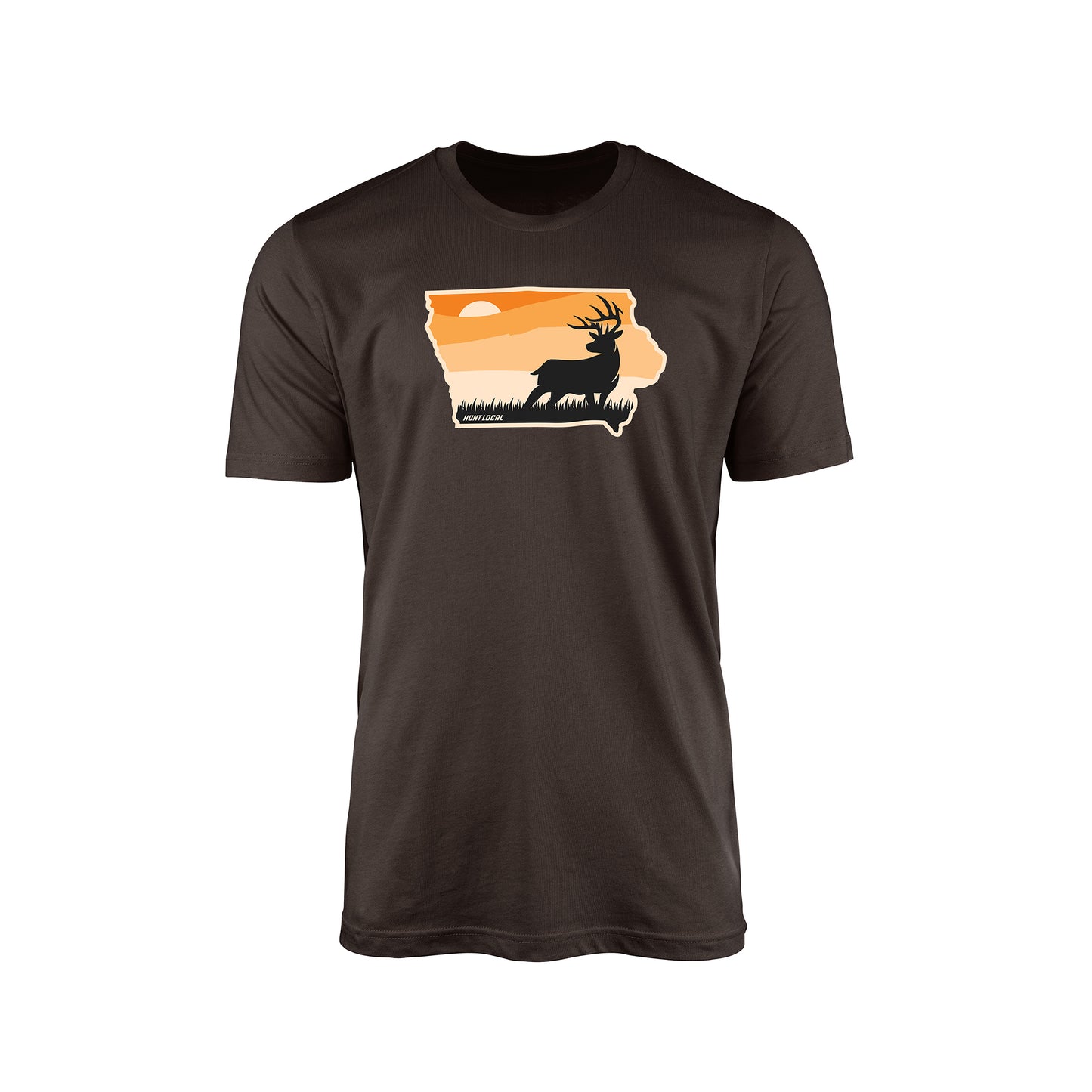 Iowa - Sunset Buck Front Tee