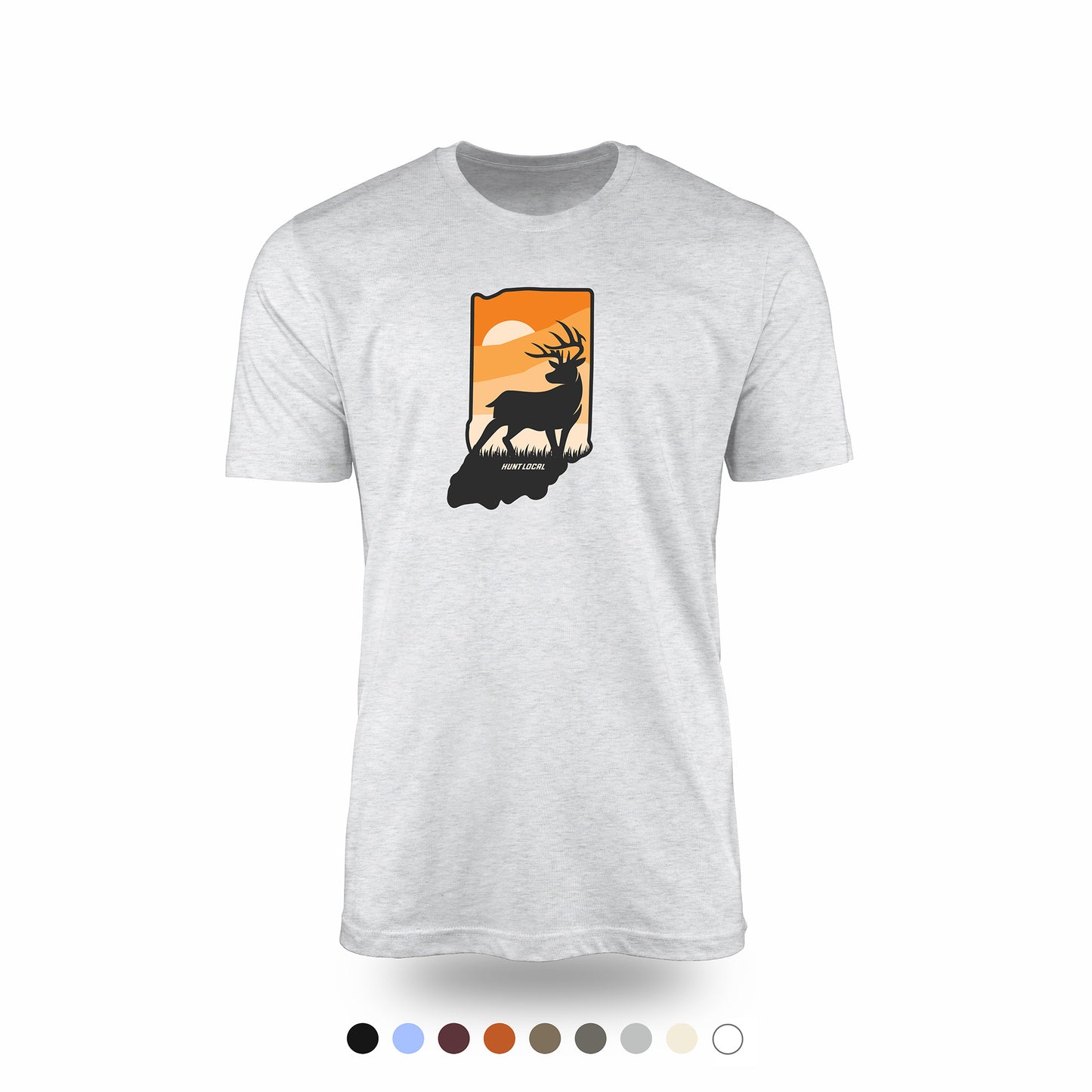 Indiana - Sunset Buck Front Tee