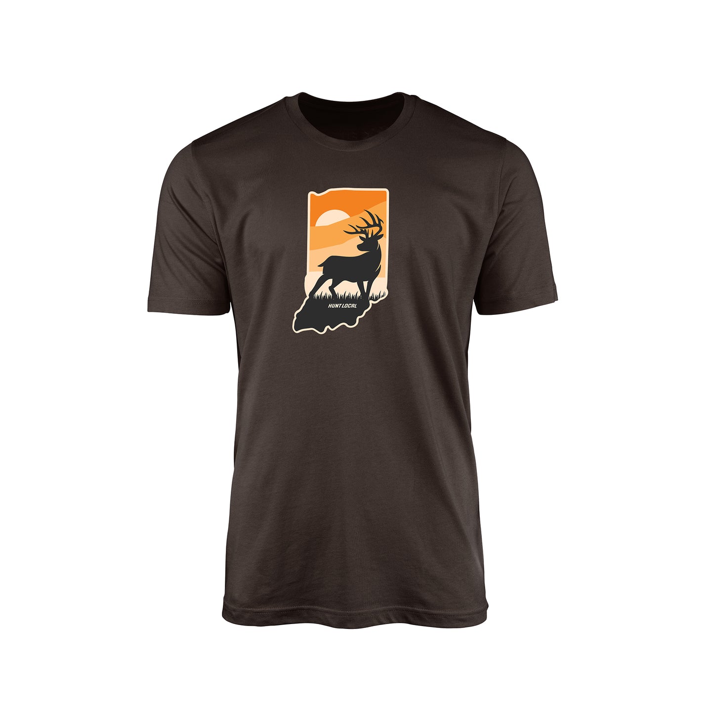 Indiana - Sunset Buck Front Tee