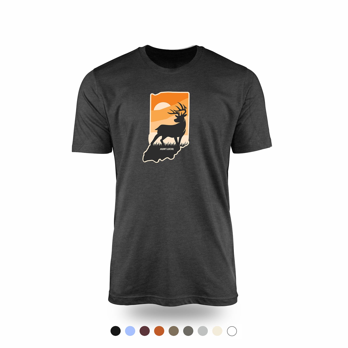 Indiana - Sunset Buck Front Tee