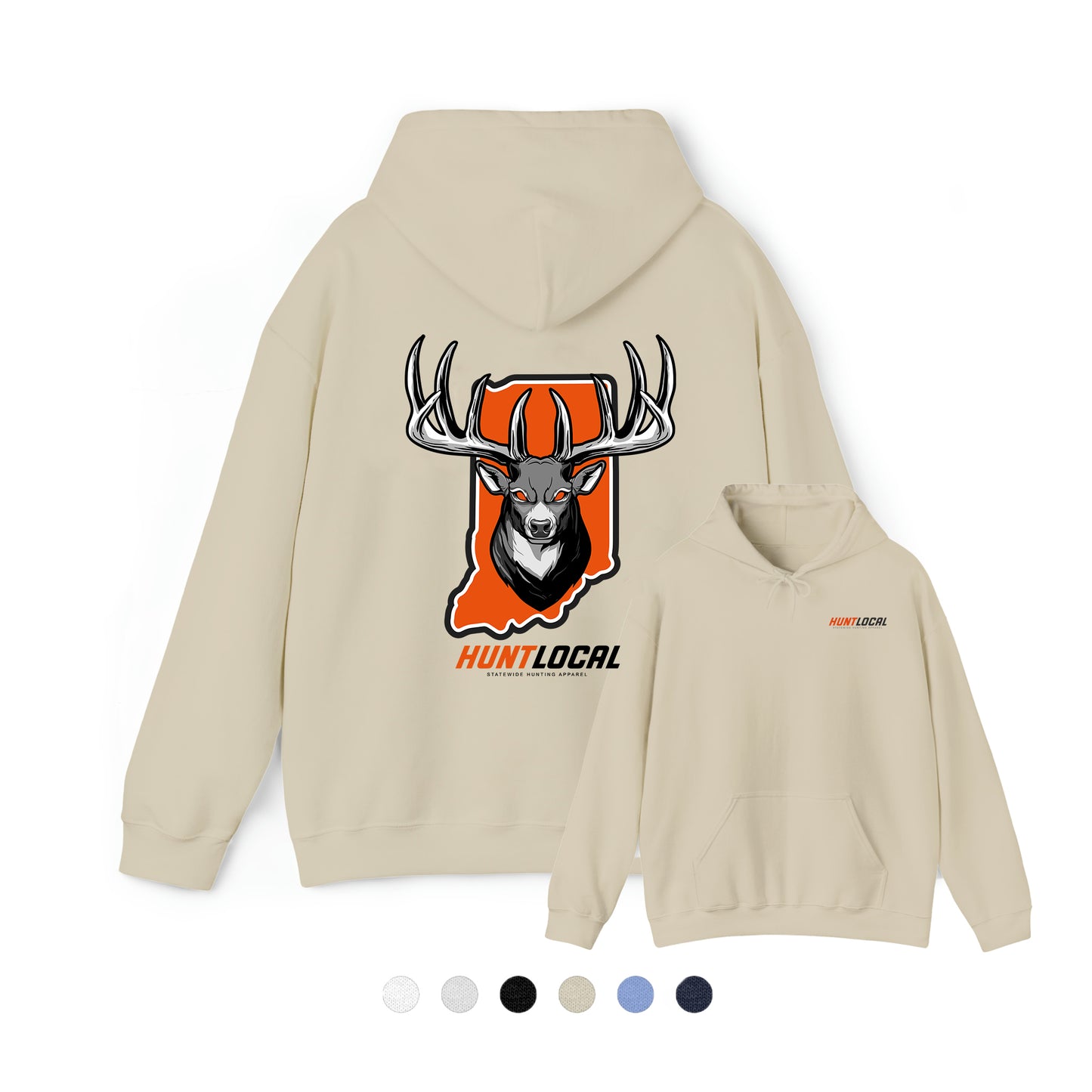 Indiana - Alpha Buck Hoodie (back)