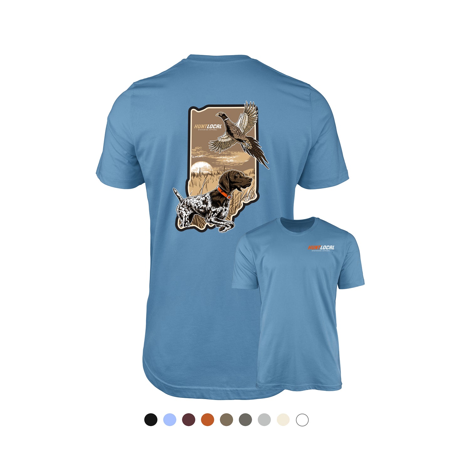 Indiana - Upland Bird Dog Tee (back)