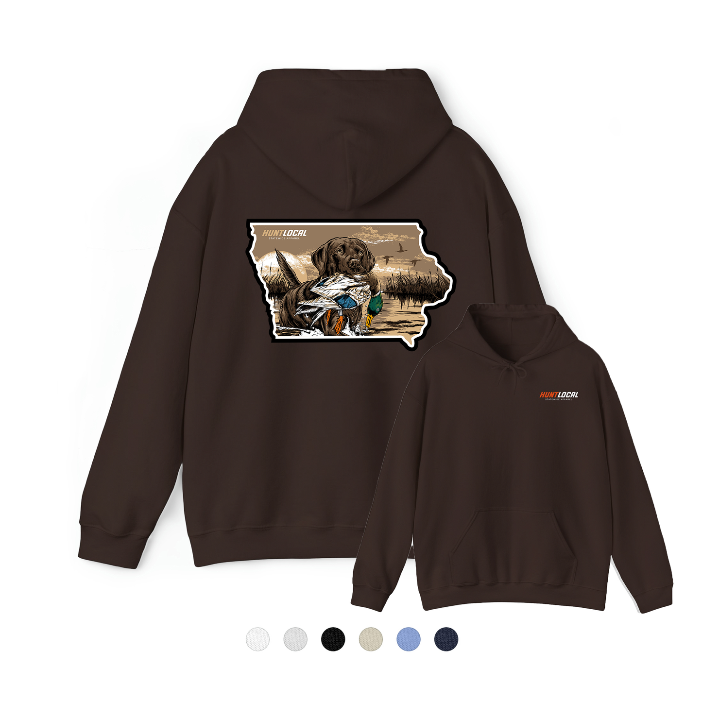 Iowa - Waterfowl Lab Hoodie (back)