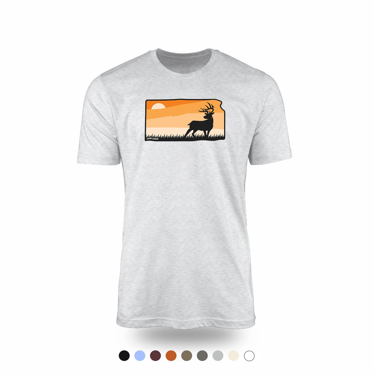 Kansas - Sunset Buck Front Tee