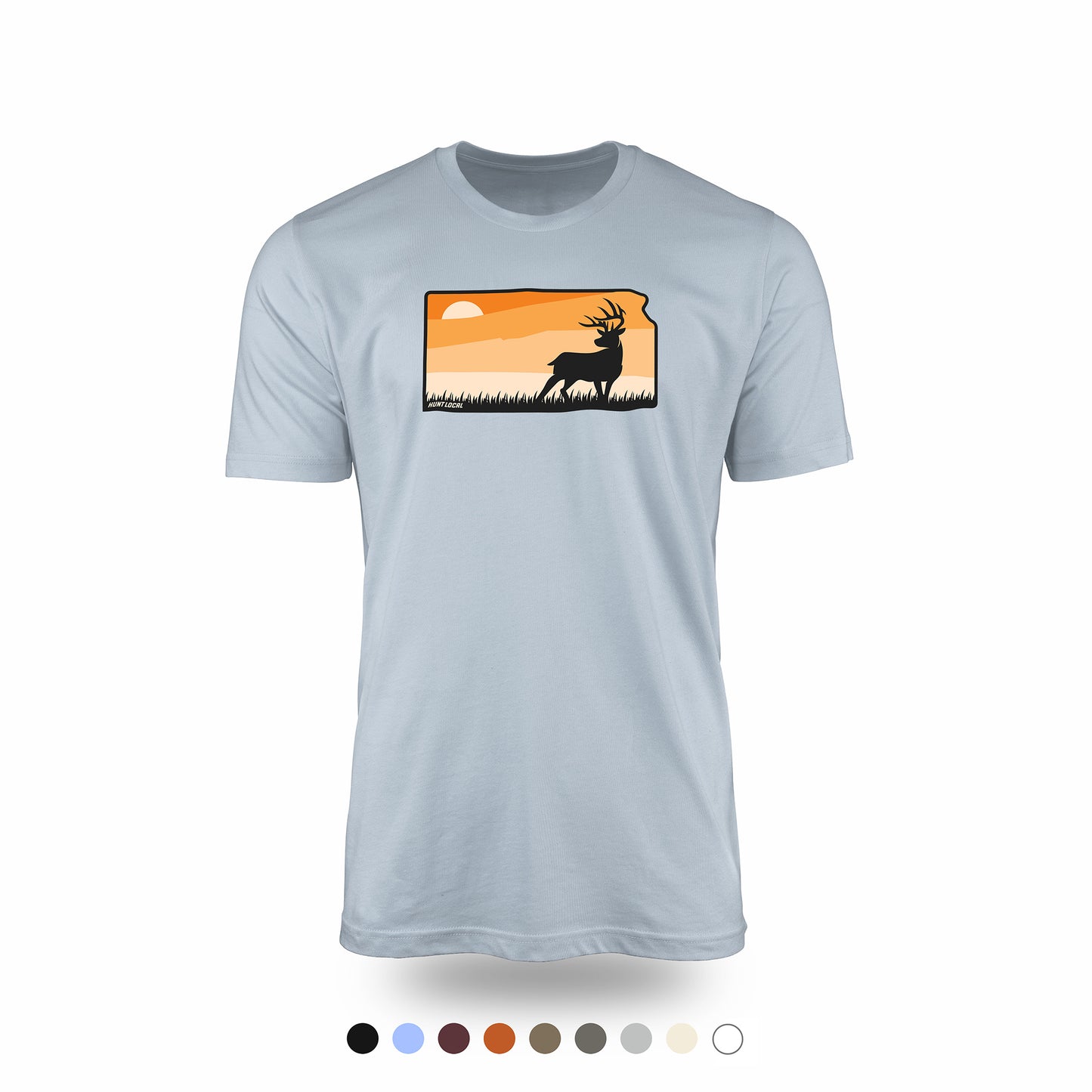 Kansas - Sunset Buck Front Tee