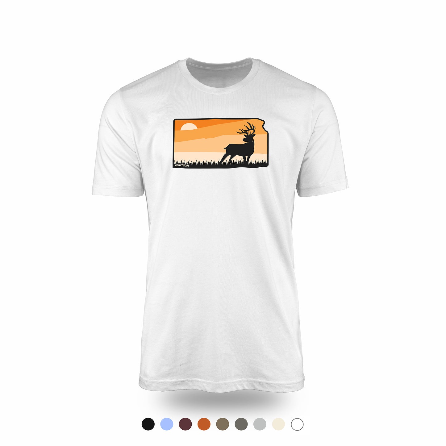 Kansas - Sunset Buck Front Tee