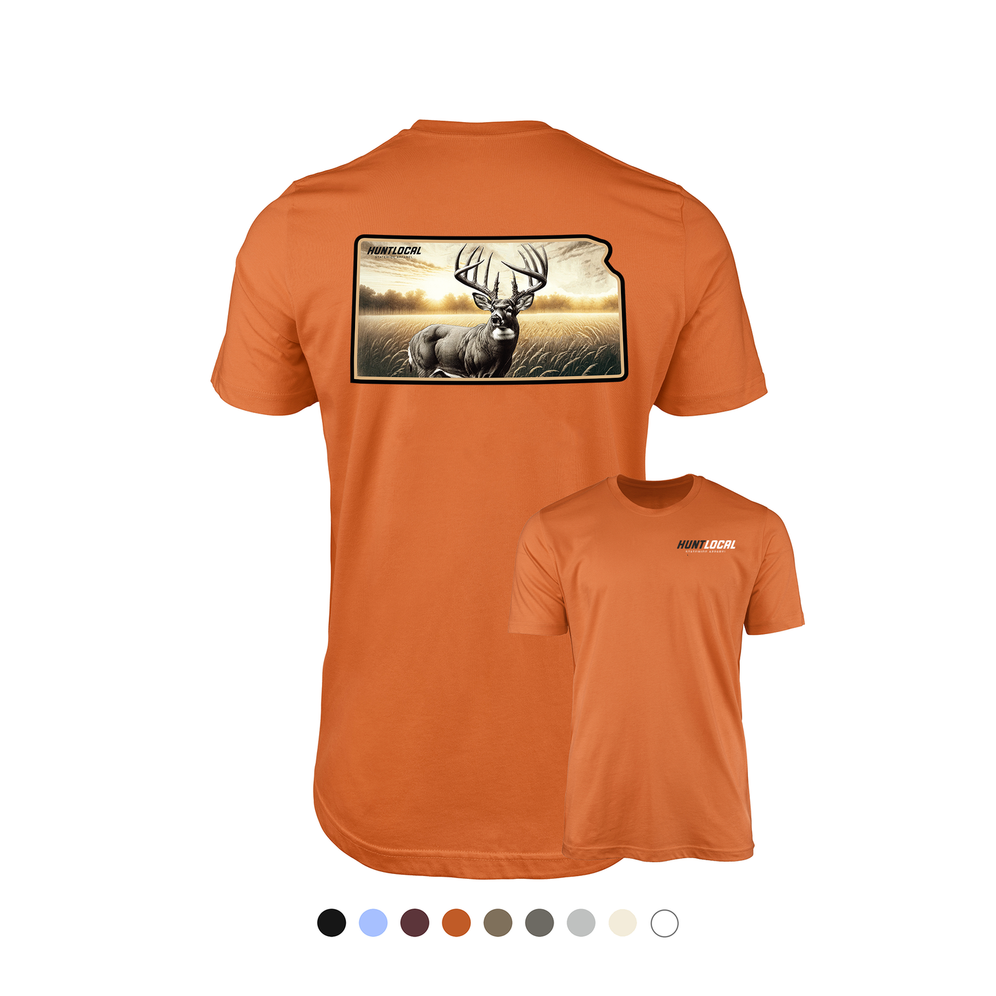 Kansas - Whitetail Buck Tee (back)