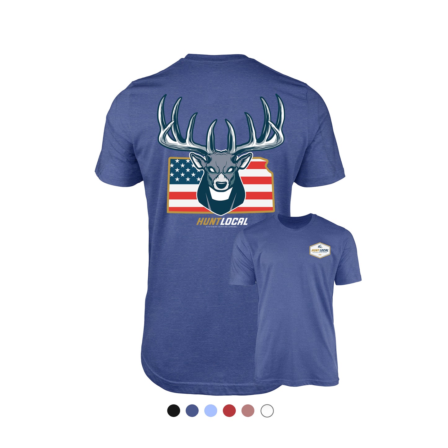 Kansas - USA Buck Tee (back)