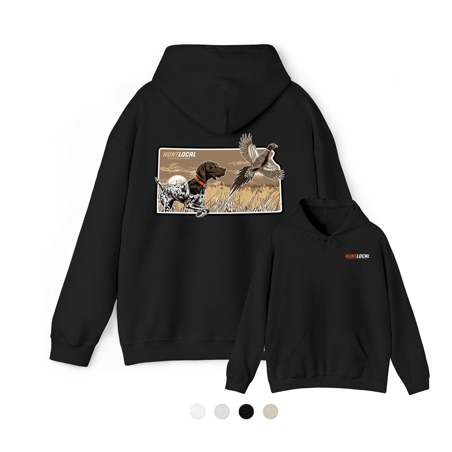 Kansas - Upland Bird Dog Hoodie (back)