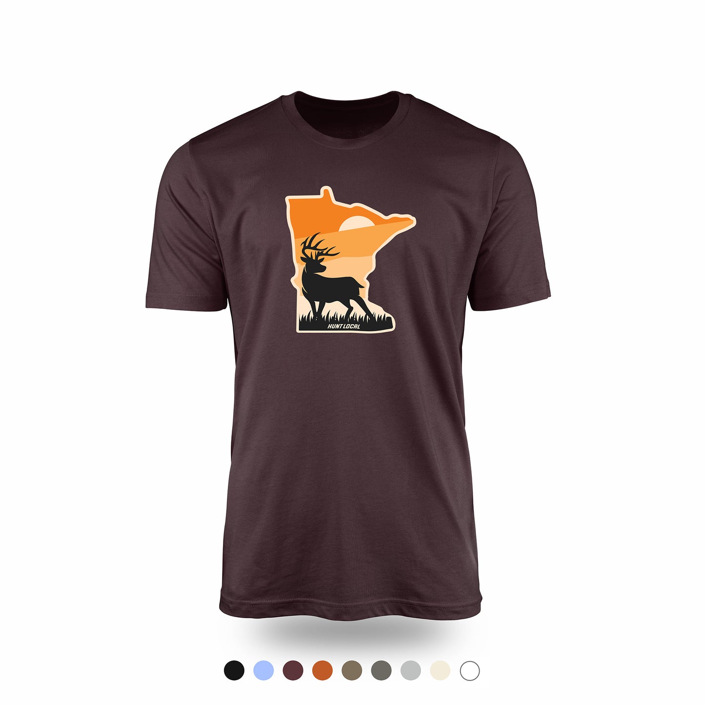 Minnesota - Sunset Buck Front Tee