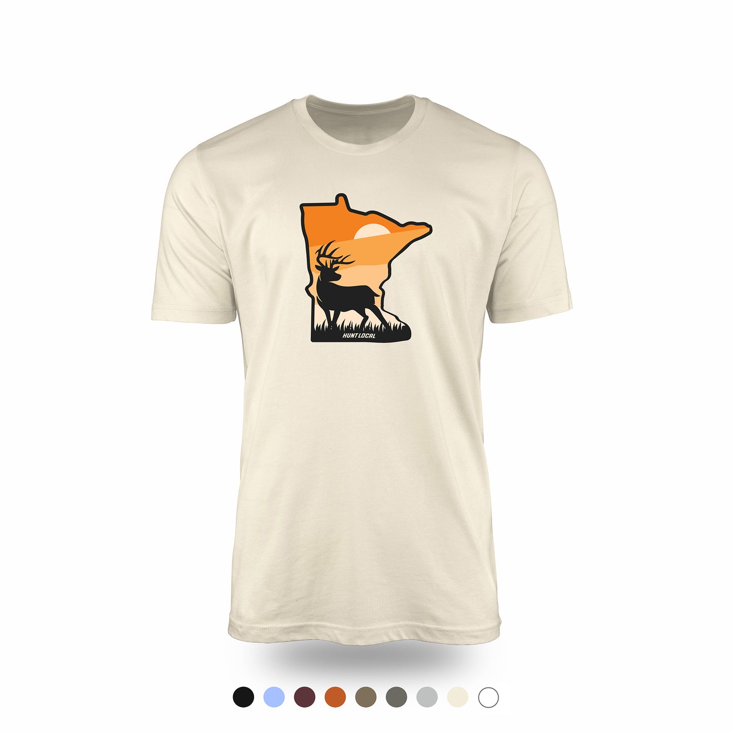 Minnesota - Sunset Buck Front Tee