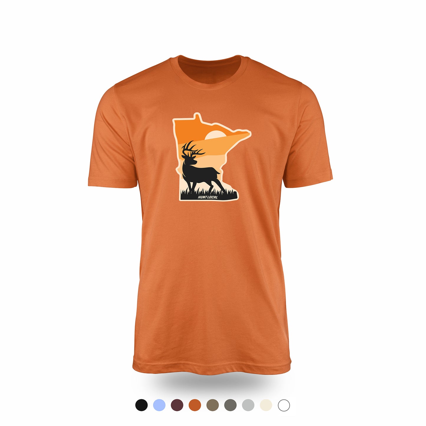 Minnesota - Sunset Buck Front Tee