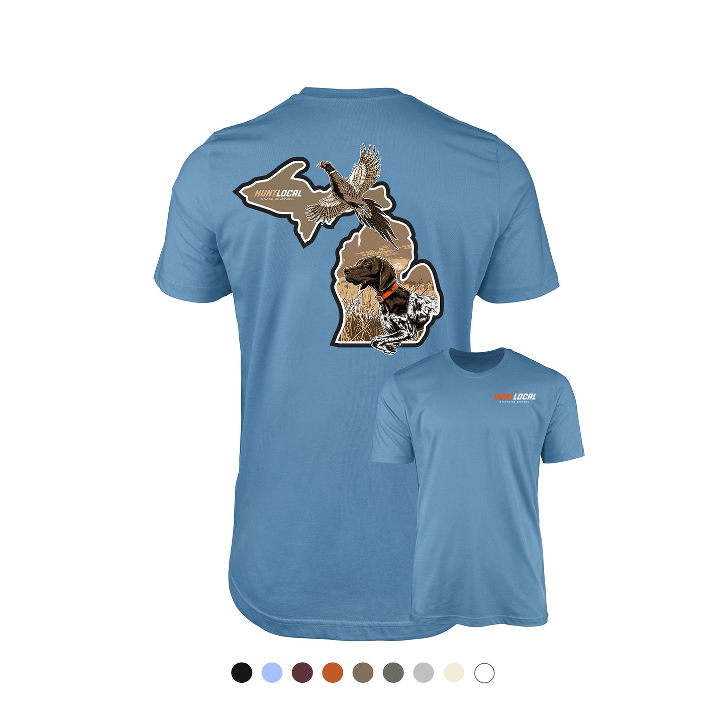 Michigan - Upland Bird Dog Tee (back)