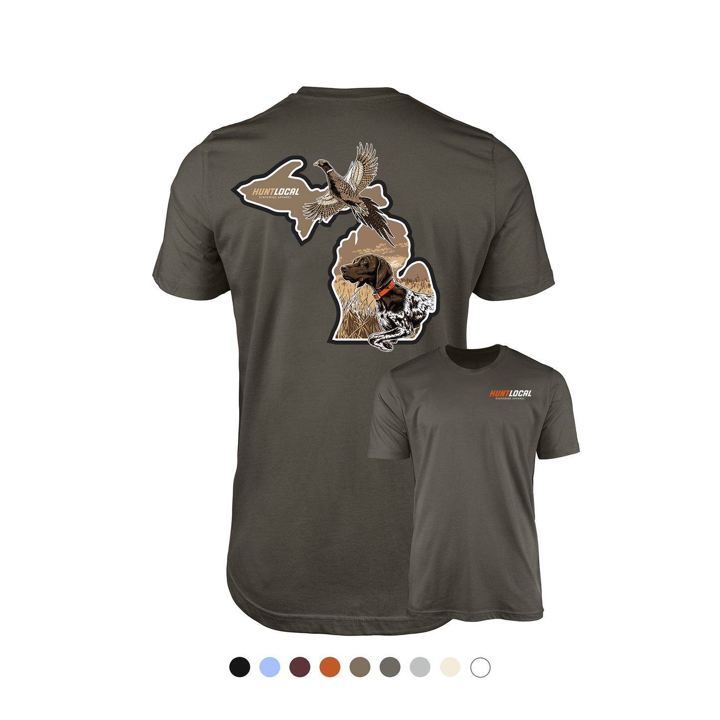 Michigan - Upland Bird Dog Tee (back)