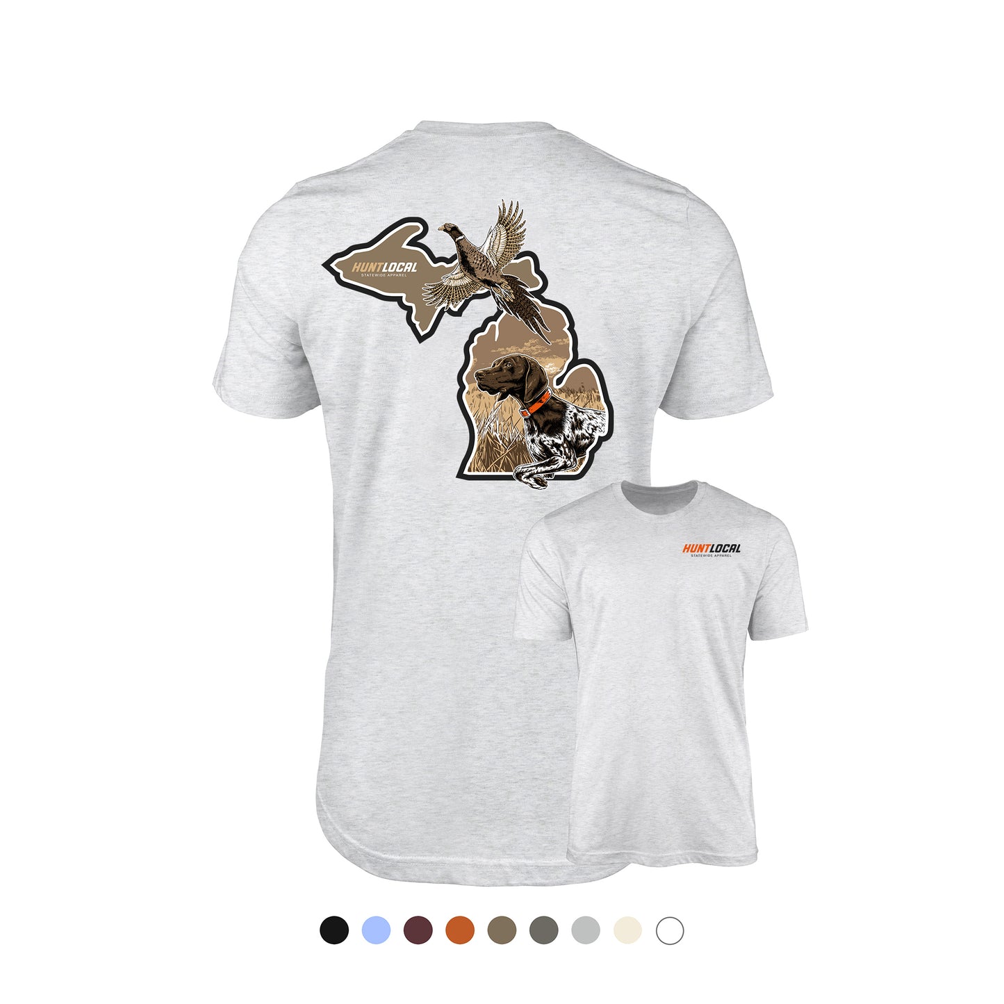 Michigan - Upland Bird Dog Tee (back)