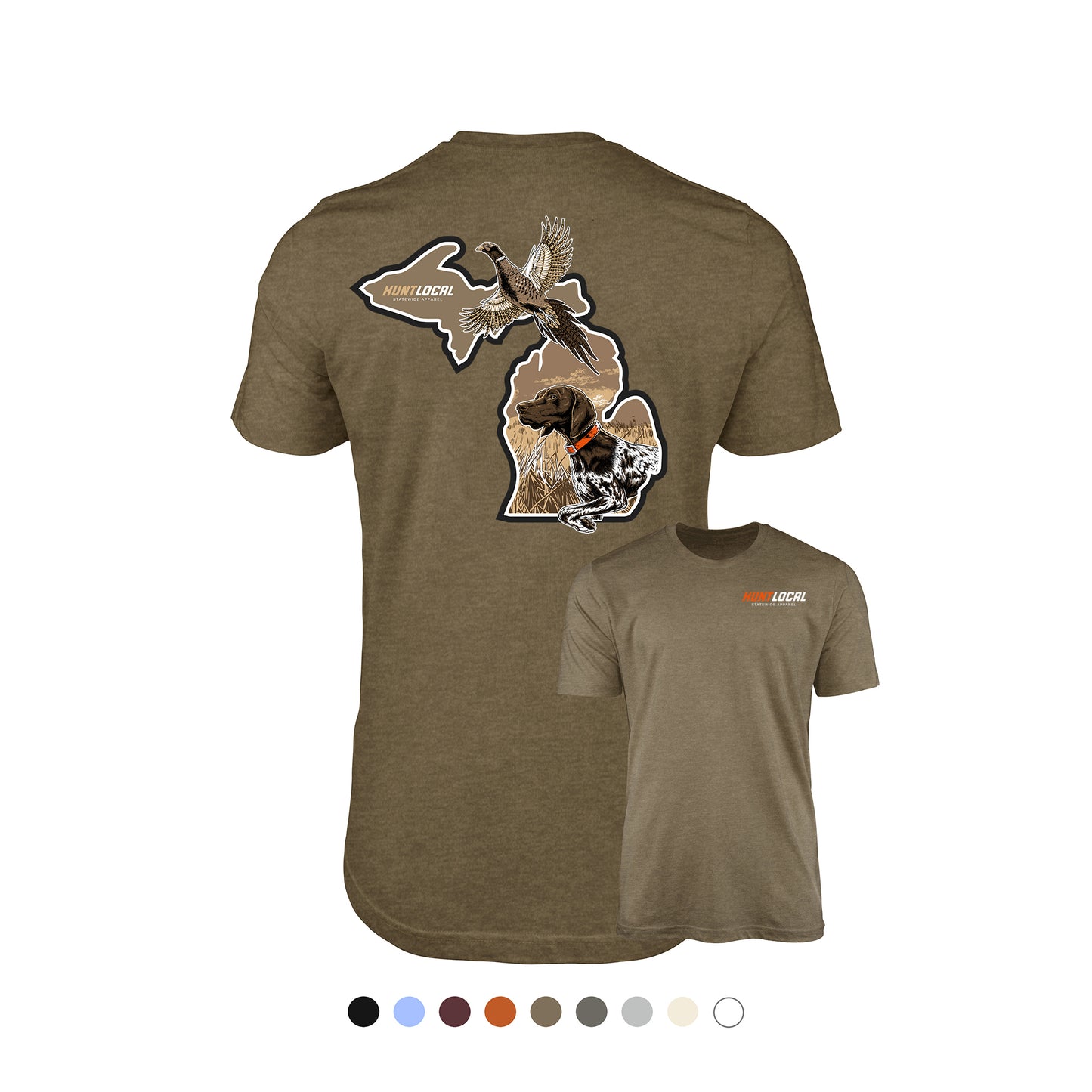 Michigan - Upland Bird Dog Tee (back)