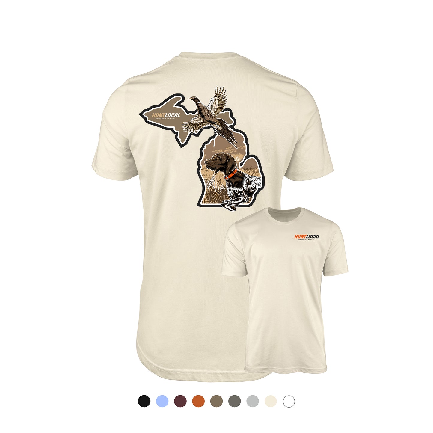 Michigan - Upland Bird Dog Tee (back)