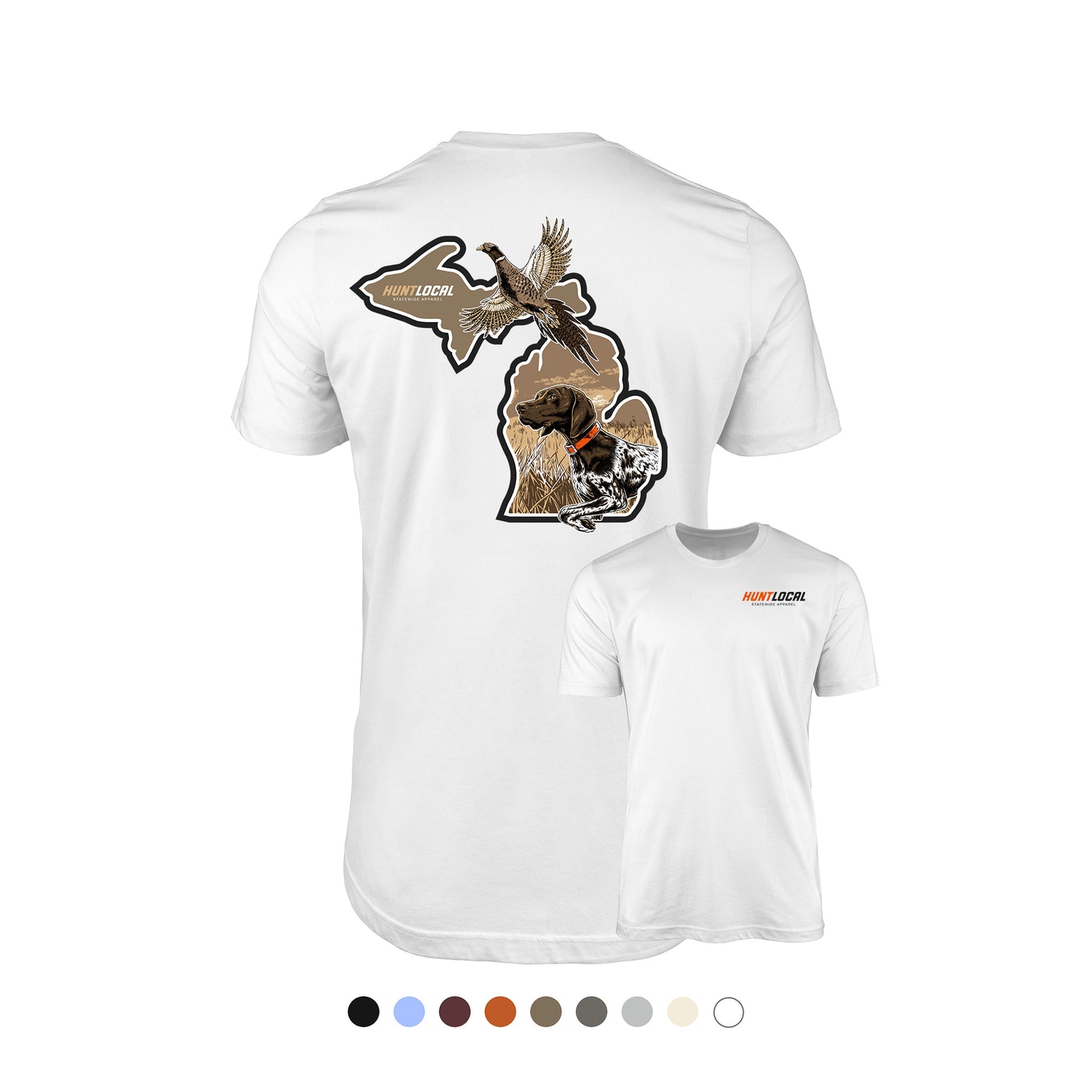 Michigan - Upland Bird Dog Tee (back)