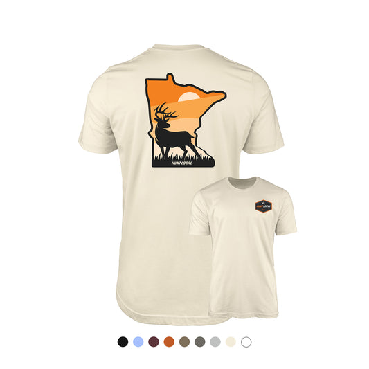 Minnesota - Sunset Buck Tee