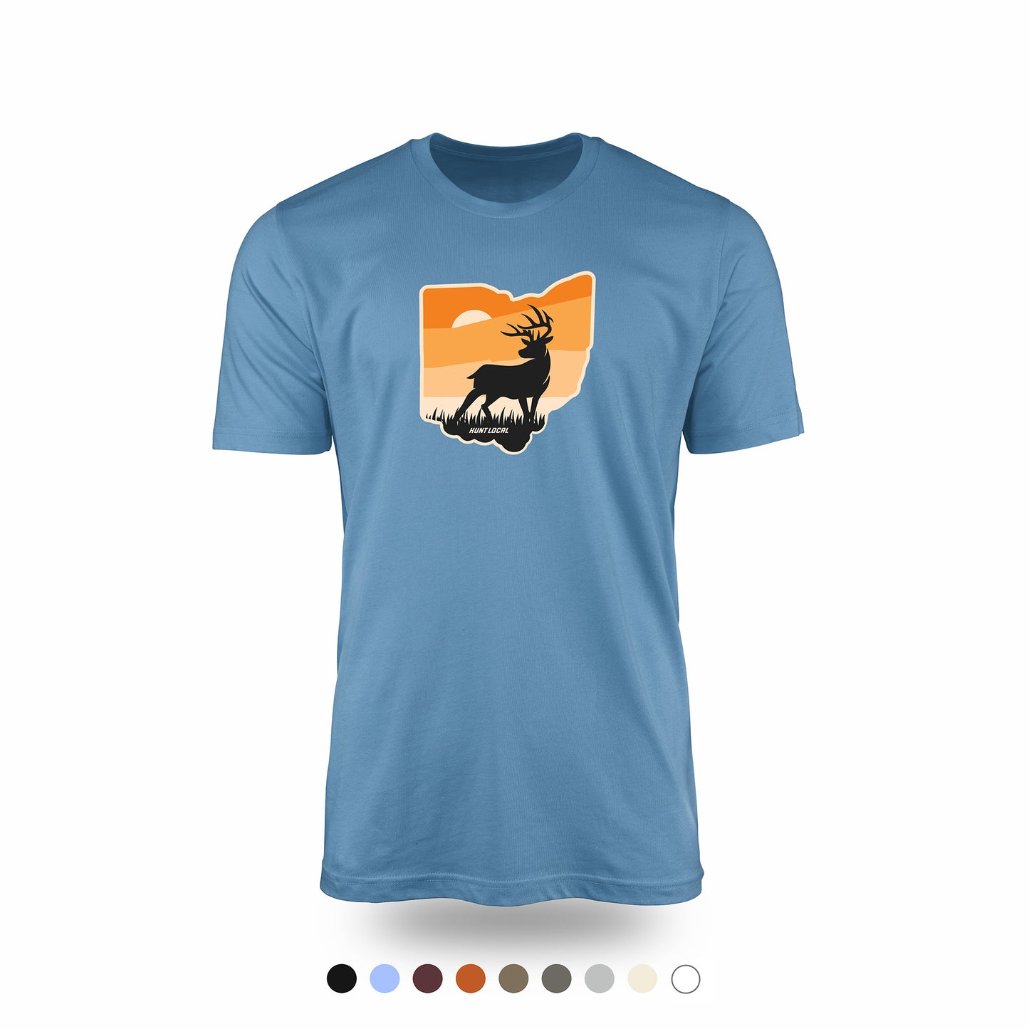 Ohio - Sunset Buck Front Tee