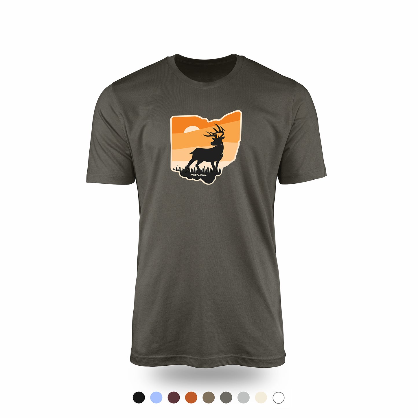 Ohio - Sunset Buck Front Tee