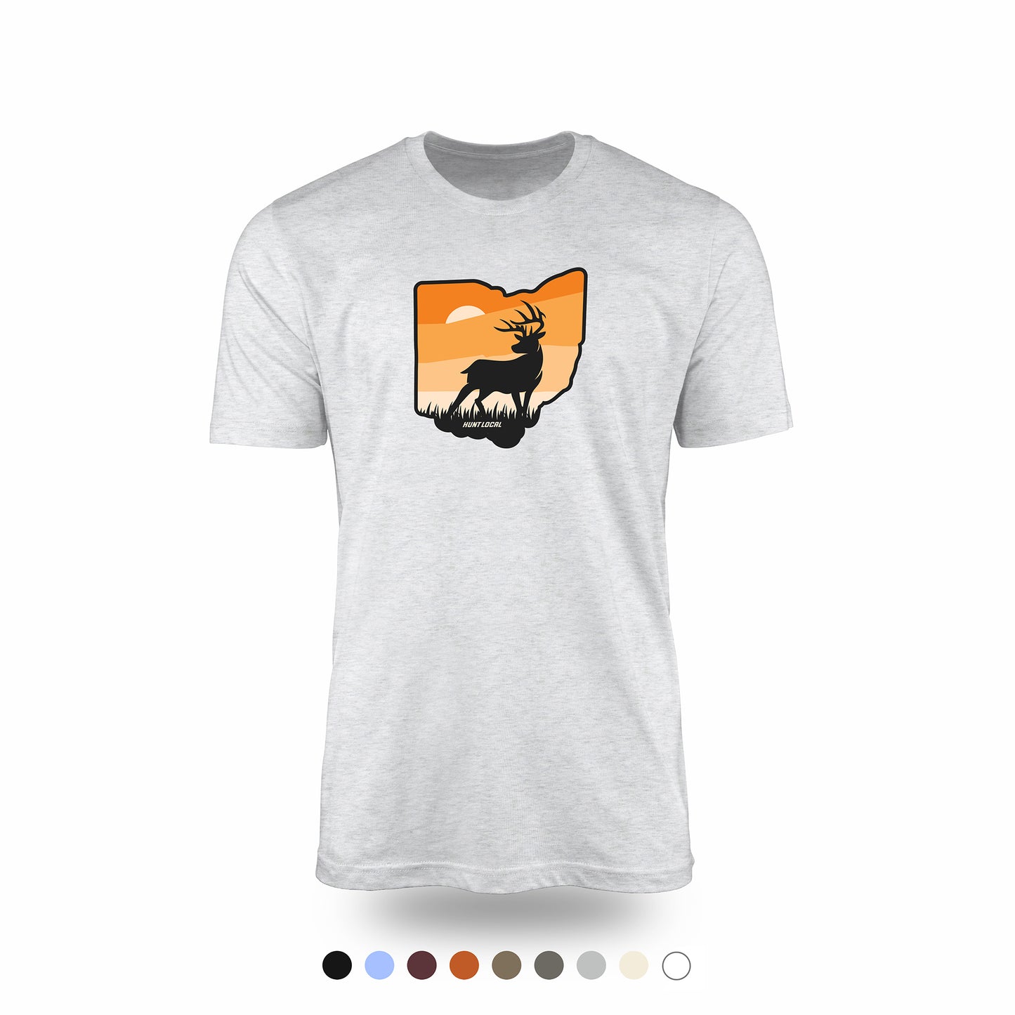 Ohio - Sunset Buck Front Tee