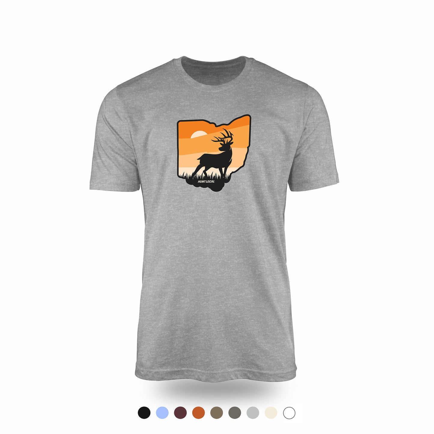 Ohio - Sunset Buck Front Tee