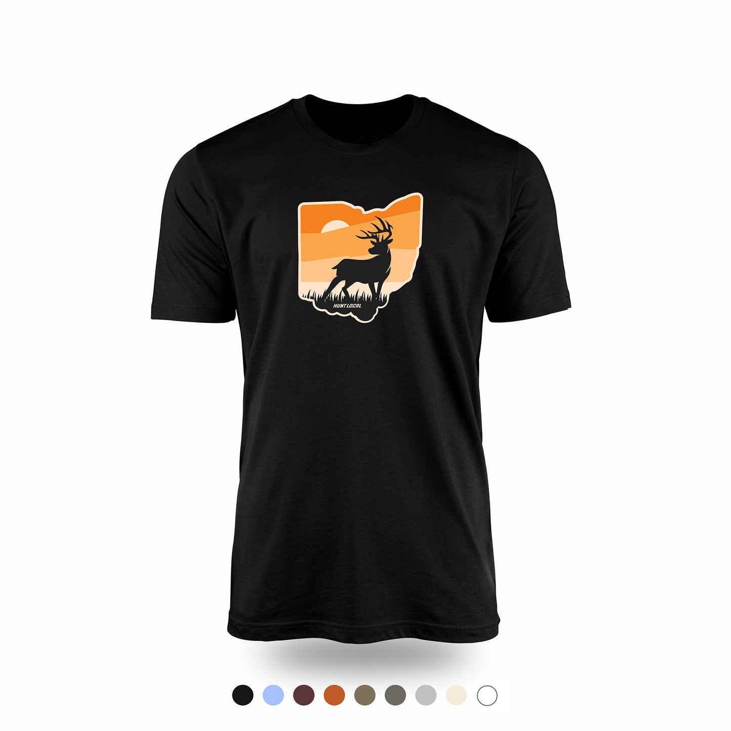 Ohio - Sunset Buck Front Tee