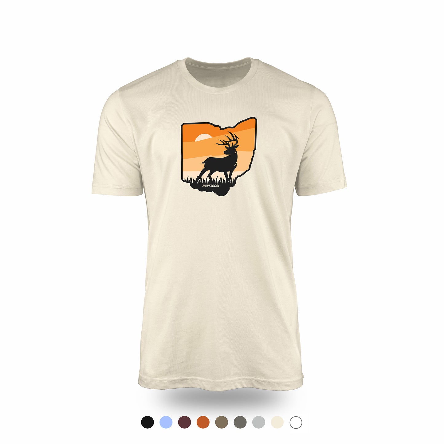 Ohio - Sunset Buck Front Tee